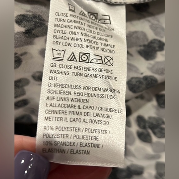 Issac Mizrahi live qvc black & white button down blouse size 20W NWOT - Picture 6 of 6